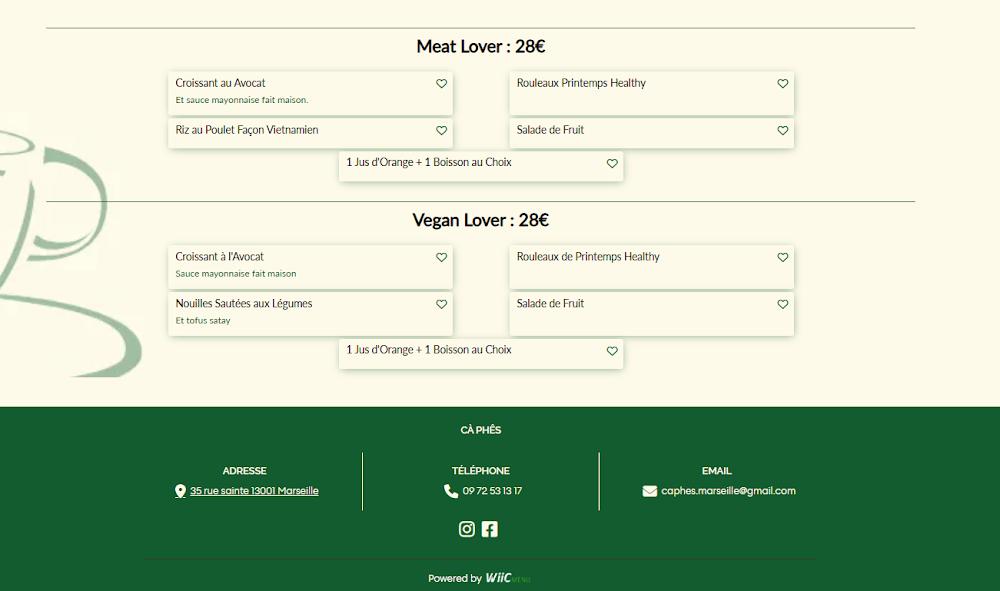 Ca Phe S - Vietnamese Coffee - Menu Image 2